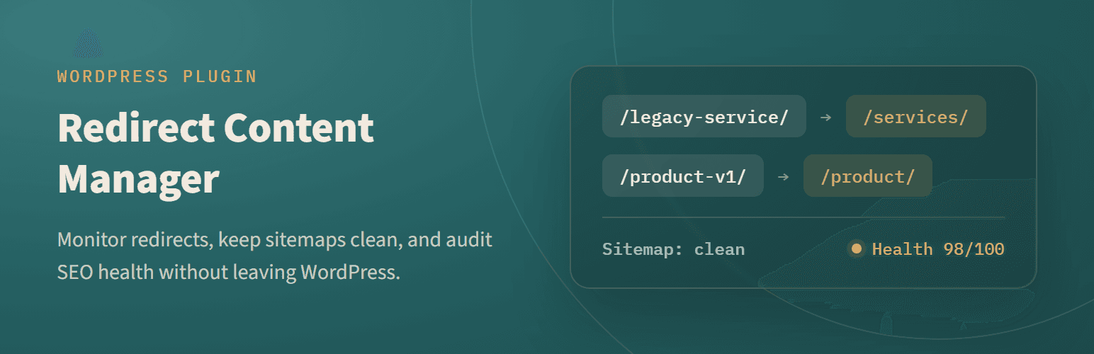 InfoWebPlus: Redirect Content Manager WordPress plugin banner